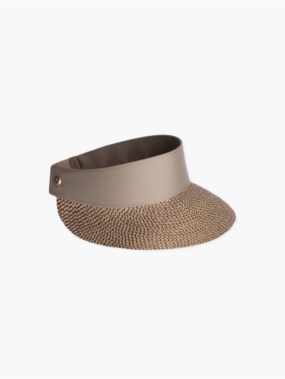 Eric Javits Champ Straw Visor Bark color